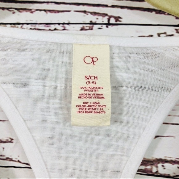 OP white LOVE tank top small - Picture 3 of 3